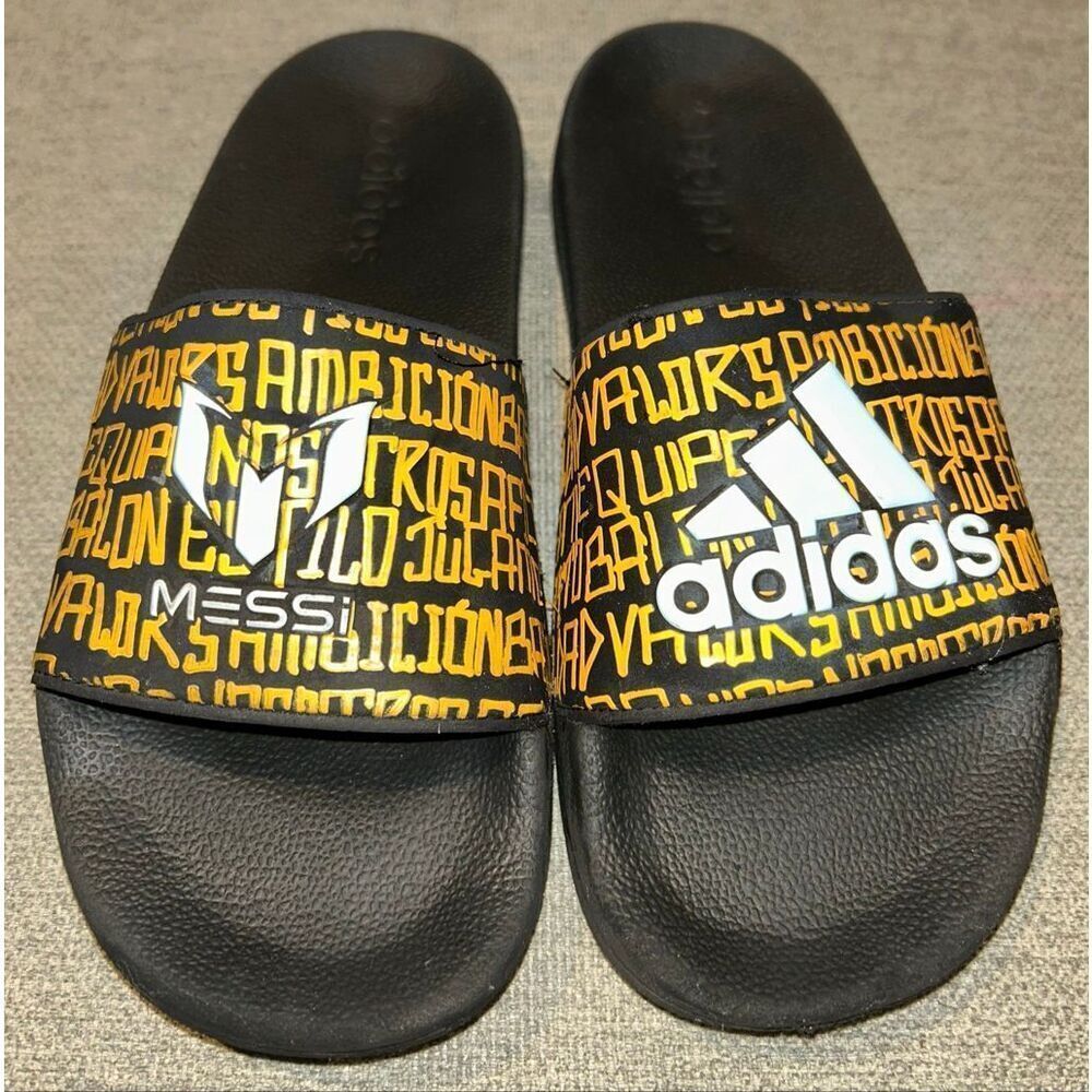 Adidas Messi Adilette slides size 4 kids